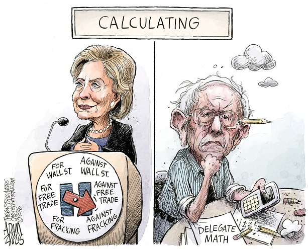 Clinton vs Bernie